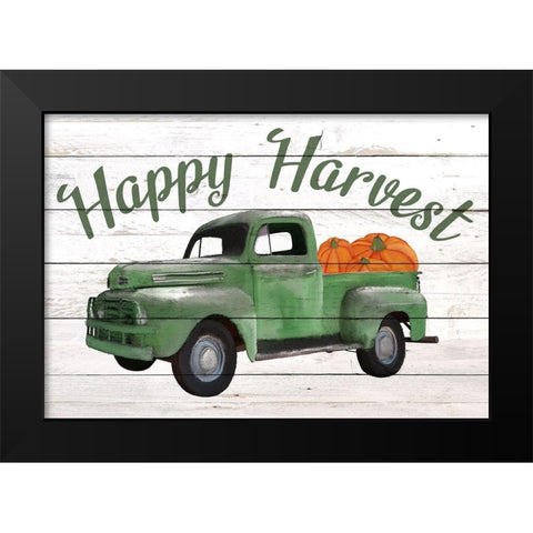 Happy Harvest Black Modern Wood Framed Art Print by Allen, Kimberly