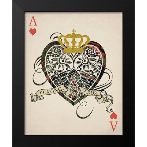 Ace 1 Black Modern Wood Framed Art Print by Allen, Kimberly