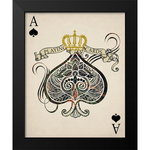 Ace 2 Black Modern Wood Framed Art Print by Allen, Kimberly