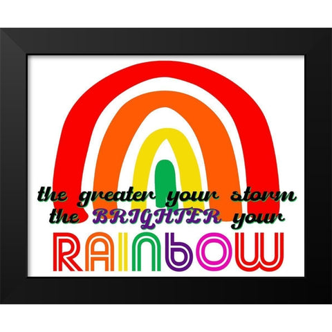 The Greater Black Modern Wood Framed Art Print by Allen, Kimberly