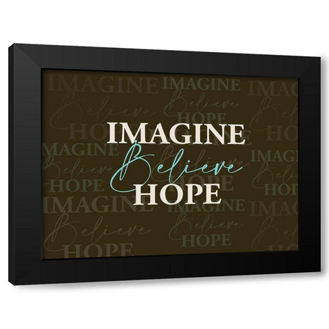 Imagine Black Modern Wood Framed Art Print with Double Matting by Allen, Kimberly