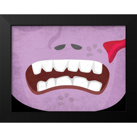 Zombie Black Modern Wood Framed Art Print by Allen, Kimberly