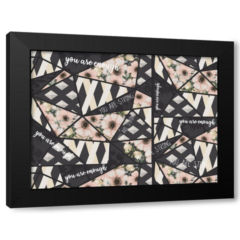 You Are v2 Black Modern Wood Framed Art Print with Double Matting by Allen, Kimberly