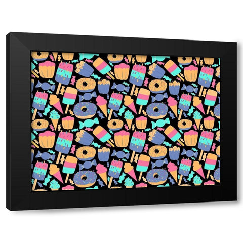 Sweets Black Modern Wood Framed Art Print by Allen, Kimberly