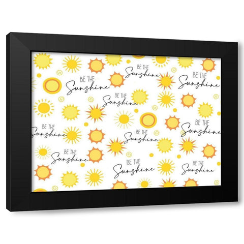 Sunshine Black Modern Wood Framed Art Print by Allen, Kimberly
