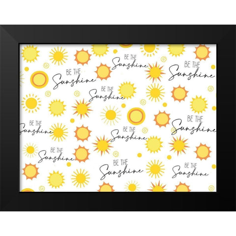 Sunshine Black Modern Wood Framed Art Print by Allen, Kimberly