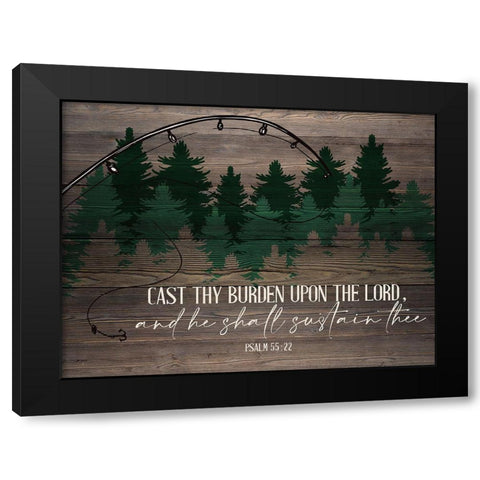 Cast Black Modern Wood Framed Art Print with Double Matting by Allen, Kimberly