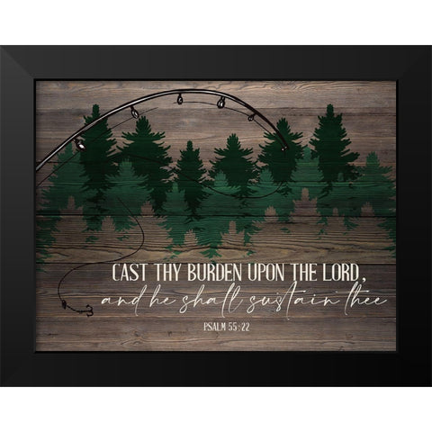 Cast Black Modern Wood Framed Art Print by Allen, Kimberly