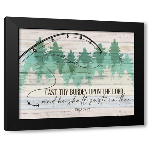 Cast Black Modern Wood Framed Art Print by Allen, Kimberly