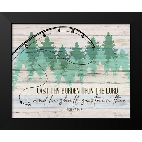 Cast Black Modern Wood Framed Art Print by Allen, Kimberly