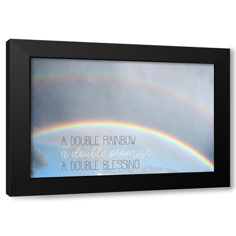 Double Rainbow Black Modern Wood Framed Art Print with Double Matting by Allen, Kimberly