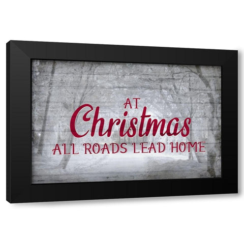 At Christmas Black Modern Wood Framed Art Print by Allen, Kimberly