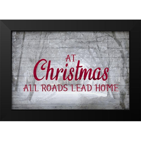 At Christmas Black Modern Wood Framed Art Print by Allen, Kimberly