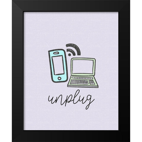 Mindfulness 2 Black Modern Wood Framed Art Print by Allen, Kimberly