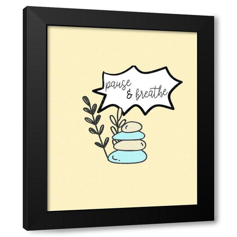 Mindfulness 5 Black Modern Wood Framed Art Print by Allen, Kimberly