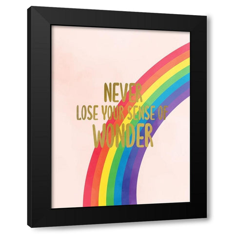 Never Loose V2 Black Modern Wood Framed Art Print with Double Matting by Allen, Kimberly