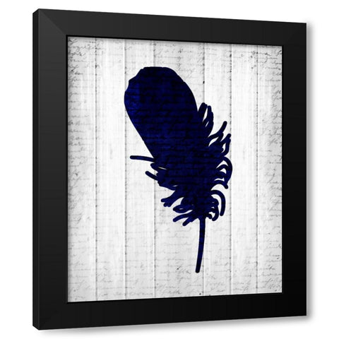 Feathered 2 Black Modern Wood Framed Art Print by Allen, Kimberly