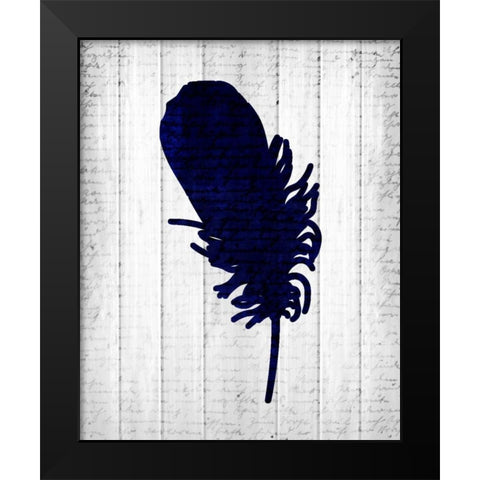 Feathered 2 Black Modern Wood Framed Art Print by Allen, Kimberly