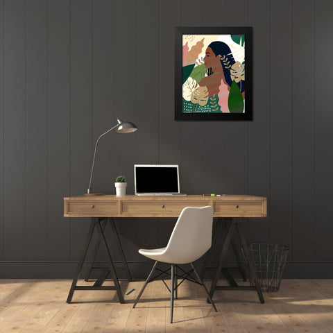 Beauty 1 Black Modern Wood Framed Art Print by Allen, Kimberly