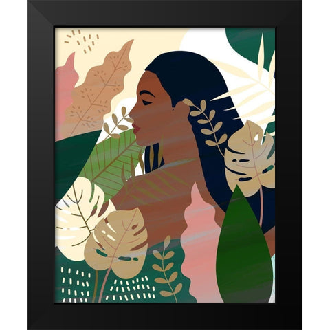 Beauty 1 Black Modern Wood Framed Art Print by Allen, Kimberly