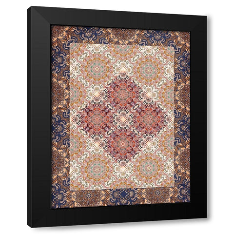 Moroccan 3 Black Modern Wood Framed Art Print with Double Matting by Allen, Kimberly