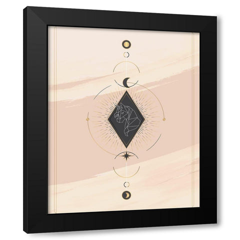 Tarot 1 Black Modern Wood Framed Art Print with Double Matting by Allen, Kimberly