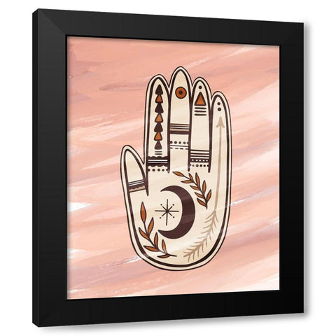 Palmistry 1 Black Modern Wood Framed Art Print with Double Matting by Allen, Kimberly