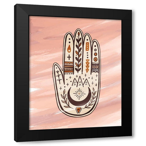 Palmistry 3 Black Modern Wood Framed Art Print by Allen, Kimberly