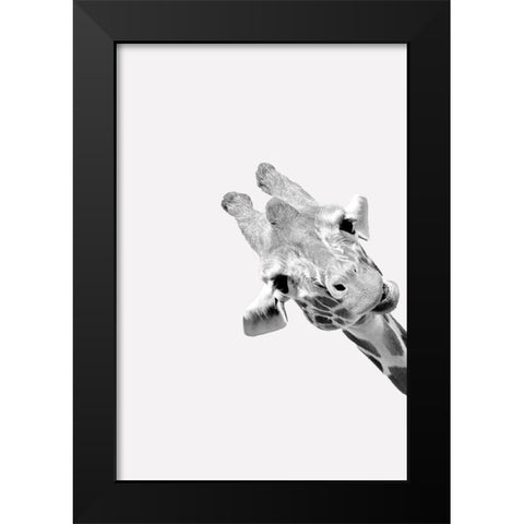 Quirky Giraffes 3 Black Modern Wood Framed Art Print by Allen, Kimberly