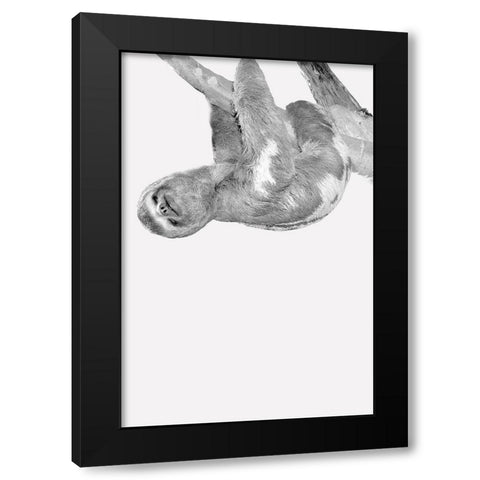 Quirky Sloths 3 Black Modern Wood Framed Art Print with Double Matting by Allen, Kimberly
