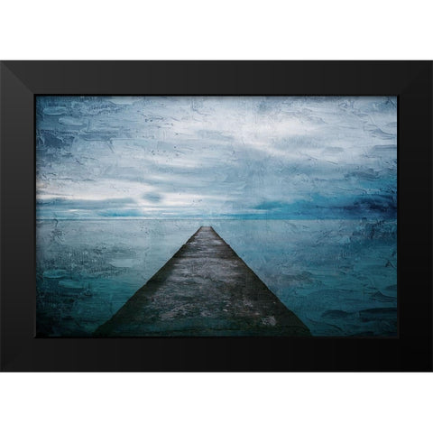 Dock Black Modern Wood Framed Art Print by Allen, Kimberly
