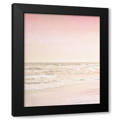 Beach Pink 1 Black Modern Wood Framed Art Print by Allen, Kimberly