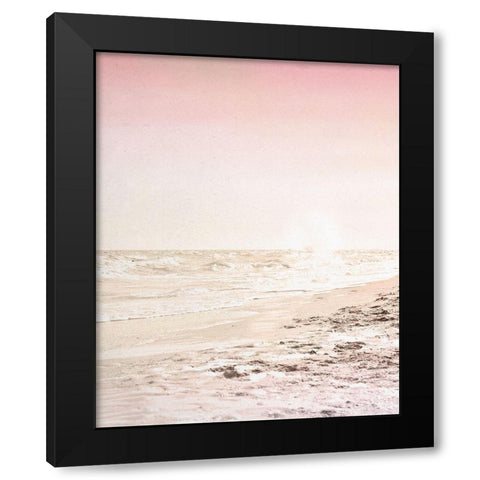 Beach Pink 2 Black Modern Wood Framed Art Print by Allen, Kimberly
