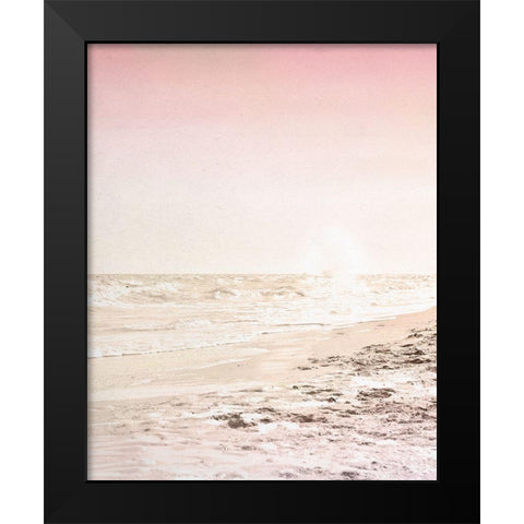Beach Pink 2 Black Modern Wood Framed Art Print by Allen, Kimberly