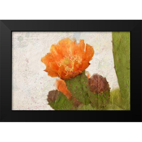Cacti Flower Black Modern Wood Framed Art Print by Allen, Kimberly