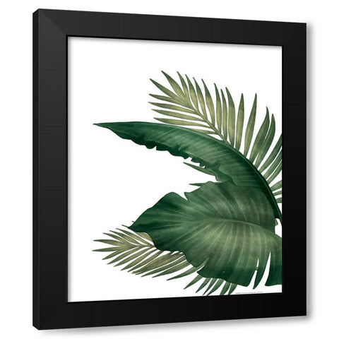 Palms 3 Black Modern Wood Framed Art Print with Double Matting by Allen, Kimberly