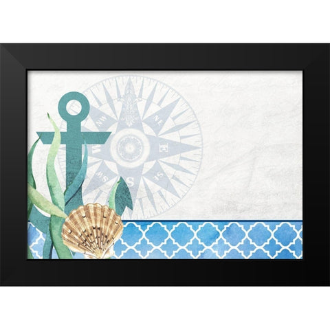 Bayside 6 Black Modern Wood Framed Art Print by Allen, Kimberly