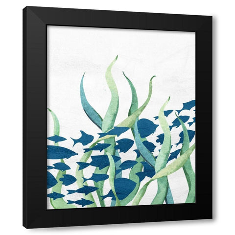 Bayside 7 Black Modern Wood Framed Art Print by Allen, Kimberly