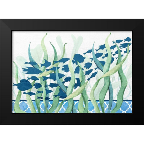 Bayside 8 Black Modern Wood Framed Art Print by Allen, Kimberly
