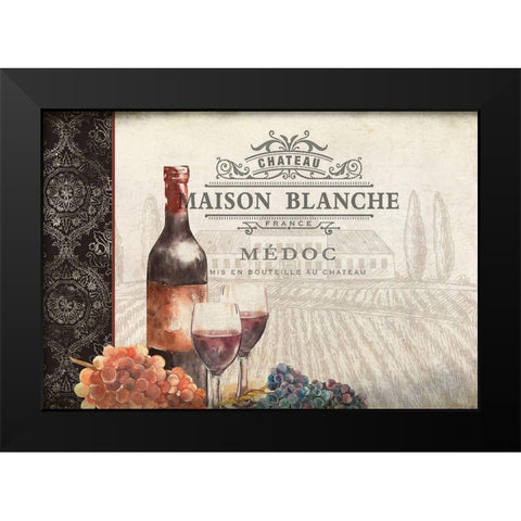 Vineyard View 5 Black Modern Wood Framed Art Print by Allen, Kimberly