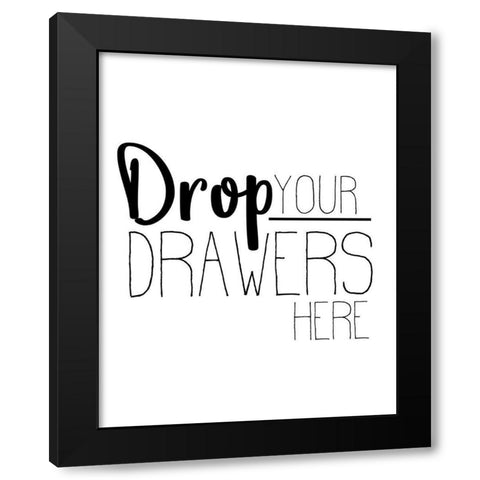 The Laundry 1 Black Modern Wood Framed Art Print with Double Matting by Allen, Kimberly