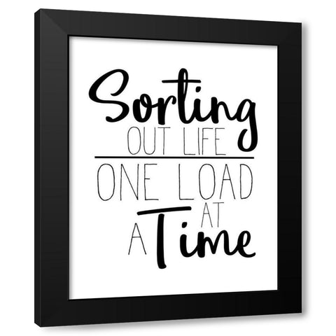 The Laundry 2 Black Modern Wood Framed Art Print by Allen, Kimberly