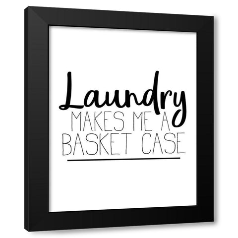 The Laundry 3 Black Modern Wood Framed Art Print with Double Matting by Allen, Kimberly