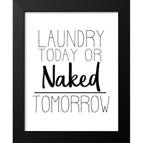 The Laundry 4 Black Modern Wood Framed Art Print by Allen, Kimberly