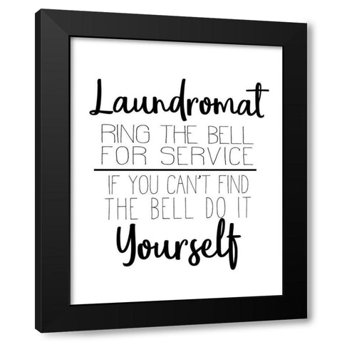 The Laundry 6 Black Modern Wood Framed Art Print with Double Matting by Allen, Kimberly