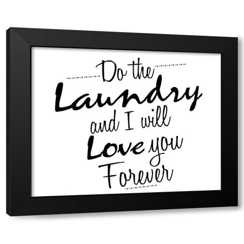 Do Black Modern Wood Framed Art Print by Allen, Kimberly