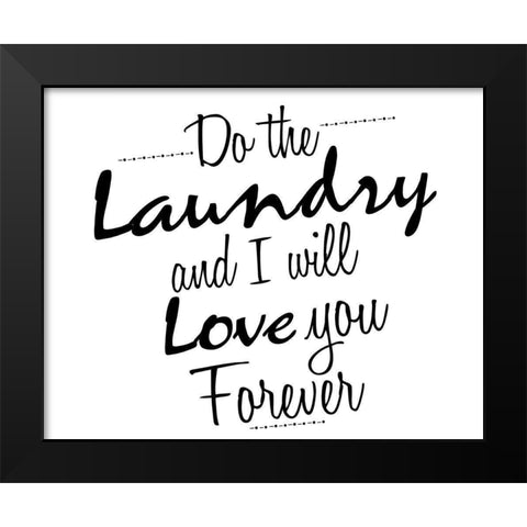 Do Black Modern Wood Framed Art Print by Allen, Kimberly