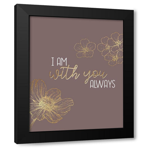 Always Black Modern Wood Framed Art Print with Double Matting by Allen, Kimberly