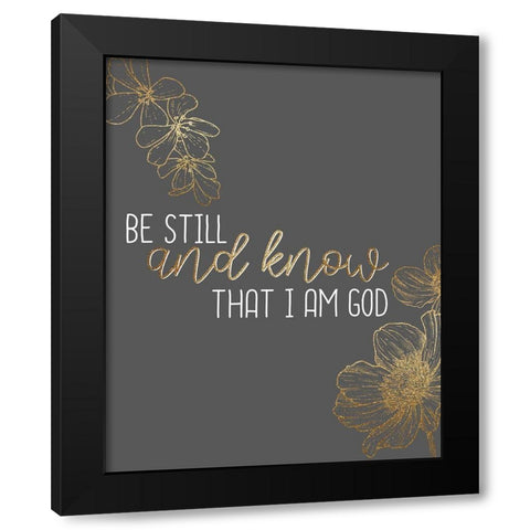 Still Black Modern Wood Framed Art Print with Double Matting by Allen, Kimberly