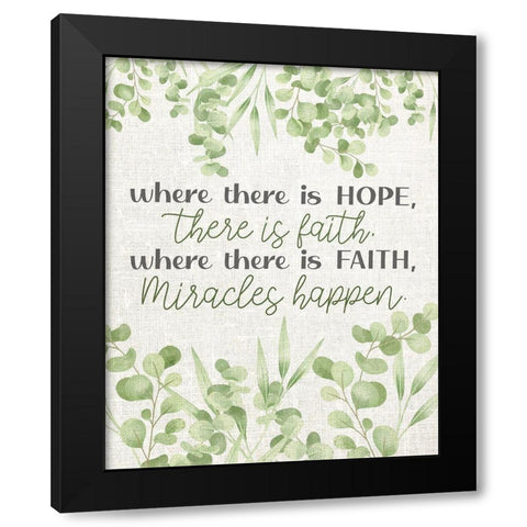 Where There Is Black Modern Wood Framed Art Print by Allen, Kimberly
